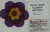 Brooch Flower four colour